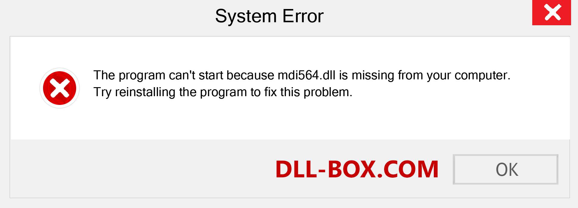  mdi564.dll file is missing?. Download for Windows 7, 8, 10 - Fix  mdi564 dll Missing Error on Windows, photos, images